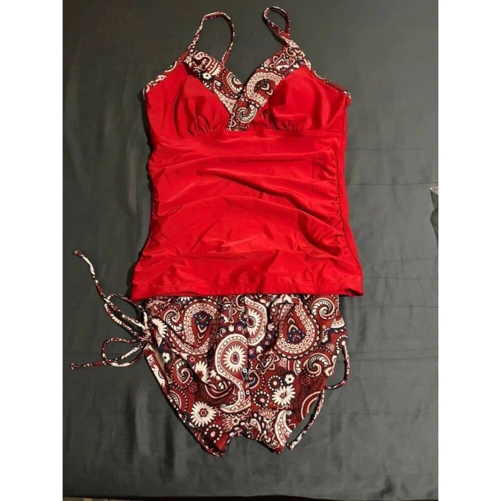 Red Women’s Tankini Swimsuit